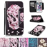 iPhone 6/6S Case, Kickstand Flip [Card Slots] Wallet Cover Double Layer Bumper Shell with Magnetic Closure Strap Protective Case for Apple iPhone 6/6S 4.7