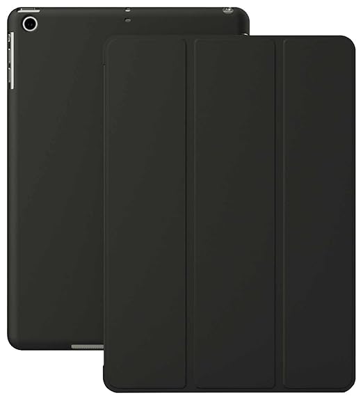 Khomo iPad 2, iPad 3, iPad 4 Retina Hülle Case Schwarze Gehäuse mit doppelten Schutz ultra dünn und leicht, Smart Cover - Dua