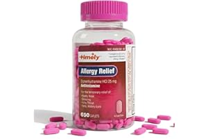 TIME-CAP LABS, INC. Timely Allergy Relief Diphenhydramine HCl 25 mg - 650 Caplets - Compared to Benadryl Allergy Ultratab - Antihistamine - Allergy Medication - Runny Nose Relief for Adults - Watery Eyes Treatment