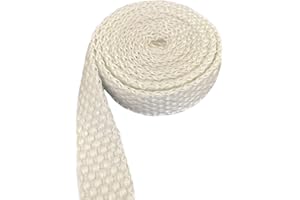 Firefly Fuels Flat Fiberglass Wick – 5 Feet x 1 Inch Tiki Torch Wick Replacement for Oil Lamps, Lanterns, and Indoor/Outdoor Burners