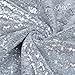 Trlyc 12 by 108-Inch Silver Sequin Table Runner for Wedding