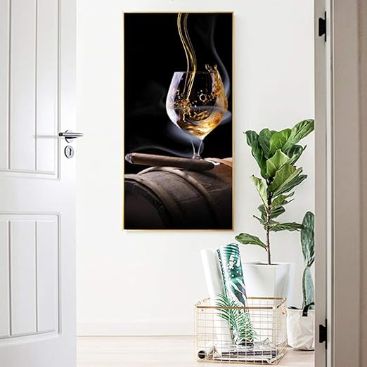 Rtckf Murales De Pintura En Lienzo Elegantes Copas De Vino Pintura