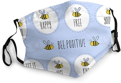 Masque Facial Reutilisable Citations De Motivation Avec Abeille Lavable Hommes Femmes Tissu Anti Poussiere Cagoule Sports De Plein Air Noir Amazon Fr Bricolage