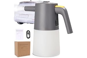 RUPSE Foam Sprayer Car Wash, Electric Car Foam Sprayer with USB, Electric Pressure Car Foam Sprayer for Washing,Car Wash Foam Sprayer Suitable for Home, Garden and Car Beauty and Cleaning（1 Liters）