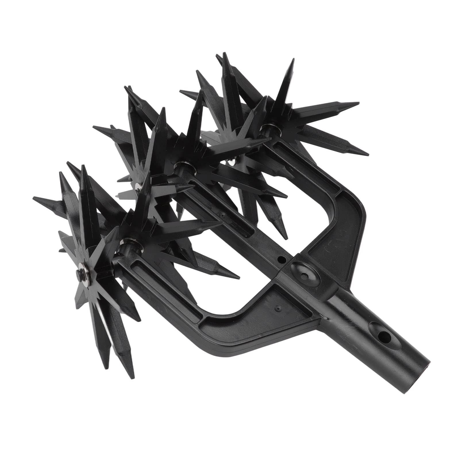 Garden Rake, Adjustable Rotary Cultivator Custom Width Planting Around Soil or Plants, Manual Tiller Garden Soil Scarifier, Light Weight, Manual Cultivator Rake for Garden