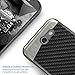 TJS Samsung Galaxy J3 Emerge/J3 Prime/Amp Prime 2/Express Prime 2/Sol 2/J3 Mission/J3 Luna Pro/J3 Eclipse Case, With [Tempered Glass Screen Protector] Carbon Fiber Built-in Metal Plate Back Case