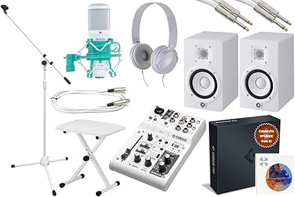 Amazon Yamaha ヤマハ Ag03 数量限定 Cubase Pro アップグレード ホワイトカラーレコーディングセット ウェブミキサー ミキサー 楽器