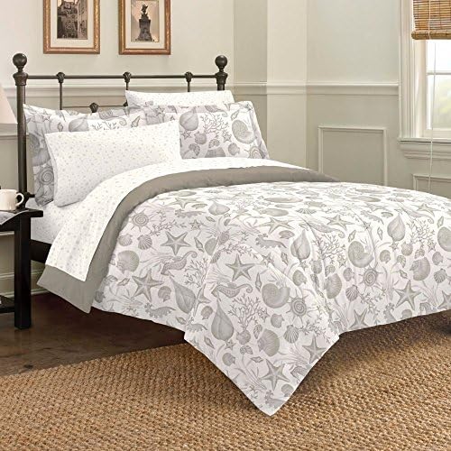 Discoveries Deep Sea Ocean Seashell Bedding Comforter Set, Full, Taupe