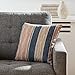 Amazon Brand – Rivet Bohemian Stripe Decorative Pillow, 17