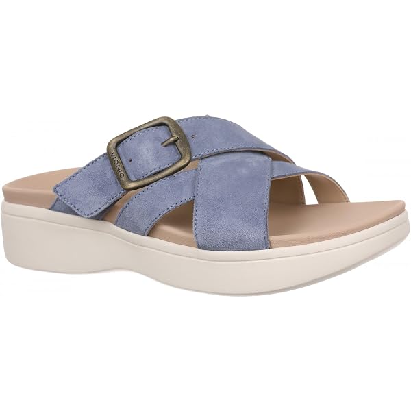 Amazon.com | Vionic Rebound Recovery Sandals Cream White  display picture 3
