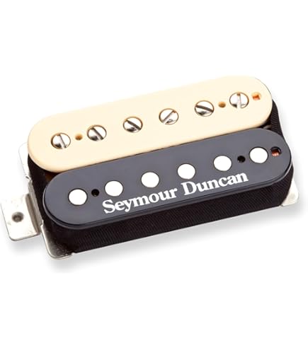 Amazon.com: Seymour Duncan SH-6b Distortion Bridge Pickup, Zebra
