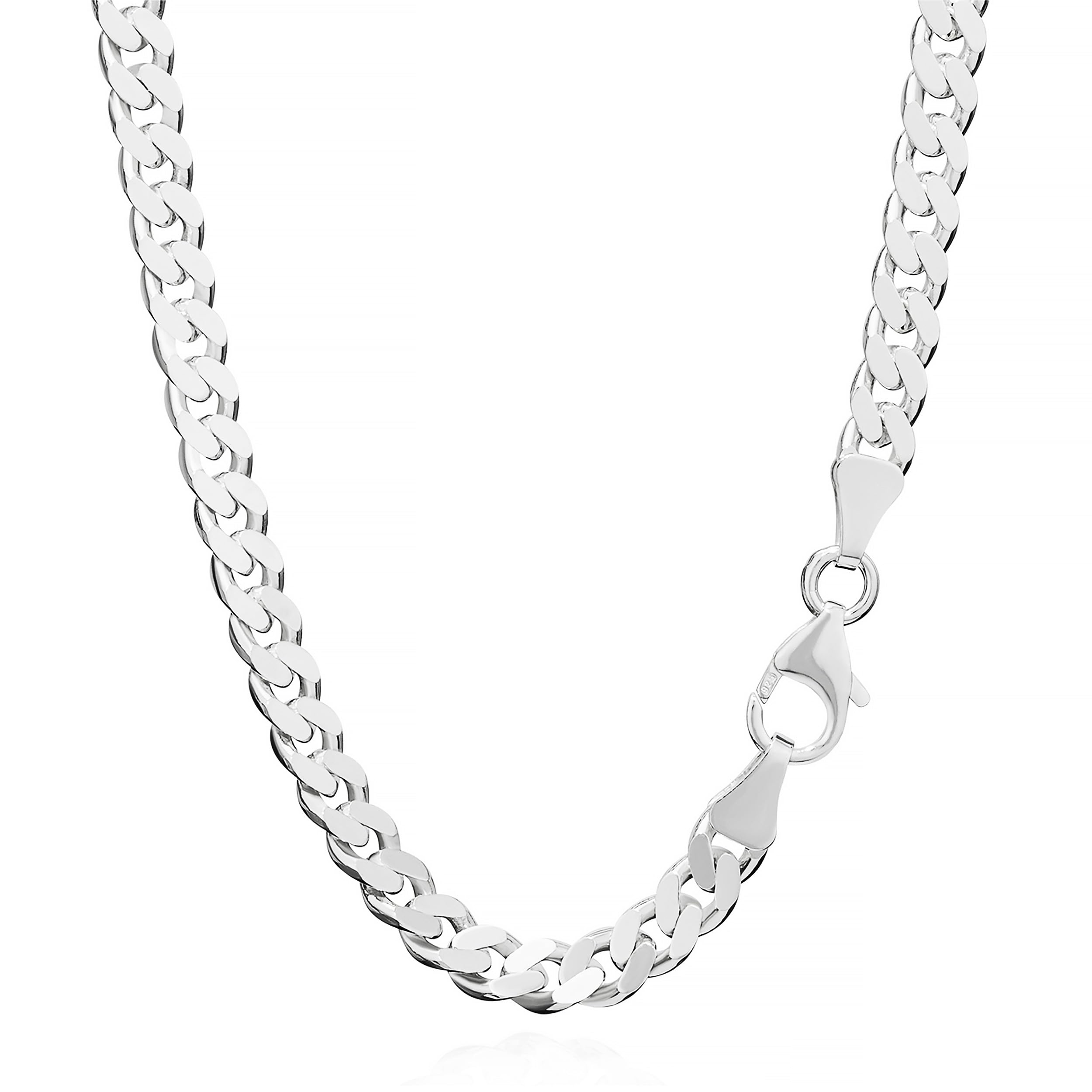 NKlaus 42cm silver 5,4mm curb chain 925 sterling silver necklace 25,10g 9279