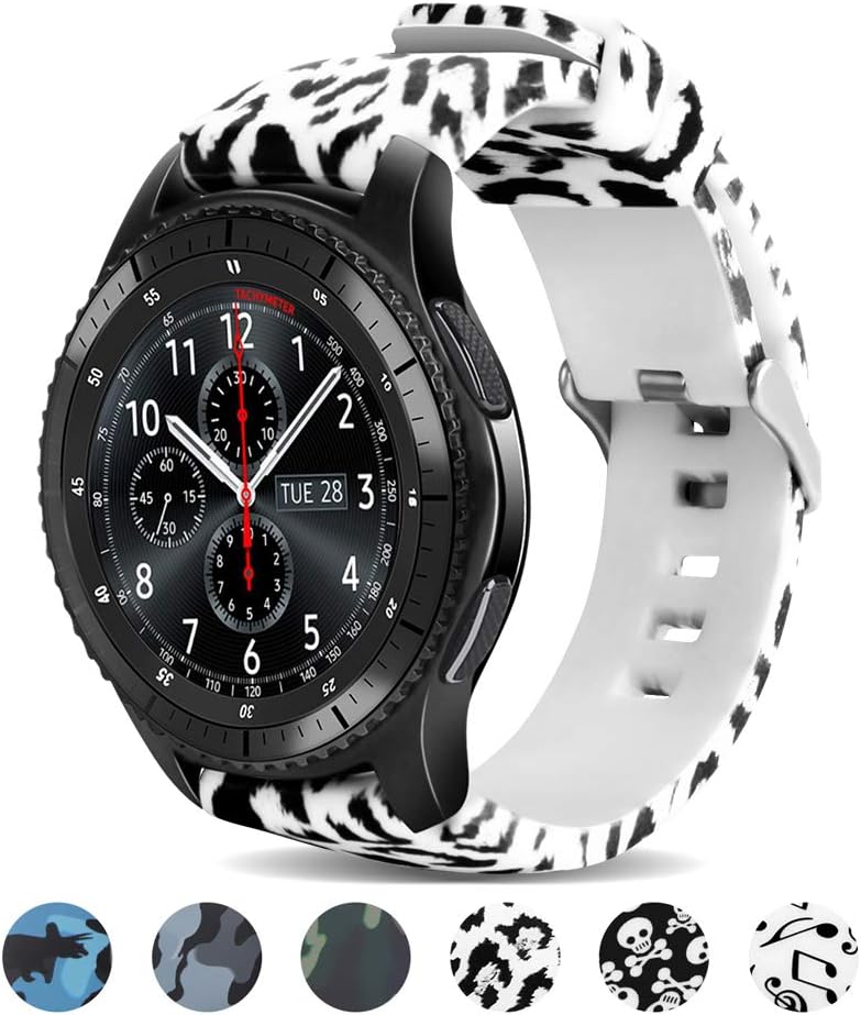 UCAI Galaxy Watch Bands Compatible with Samsung Galaxy Watch 3 45mm/Gear S3 Frontier/Gear S3 Classic/Galaxy Watch 46mm Smart Watch, Camouflage Soft Silicone Bands Fit 22mm Wristband,Women Men