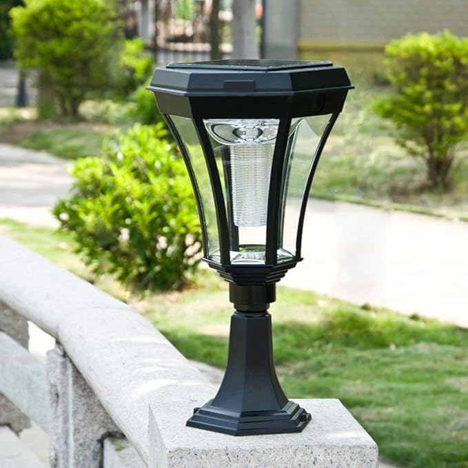 LED Solar Gate Light Intelligent Perception Outdoor Pathway Pillar Lamp