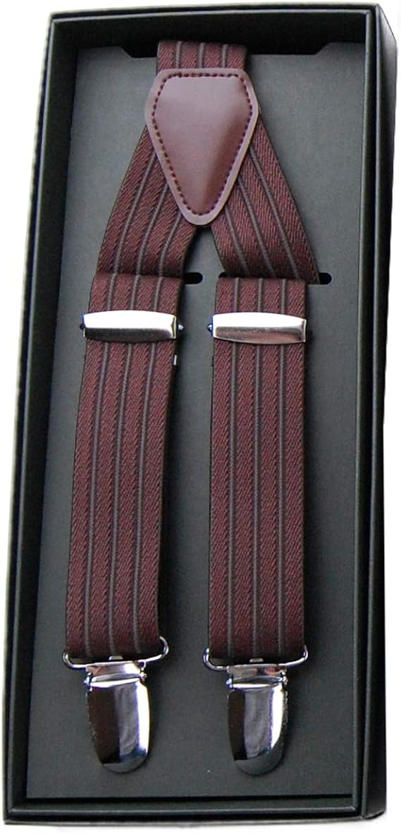 Amazon 紳士サスペンダー ブラウン 種類 Suspender02 ファッション小物 通販