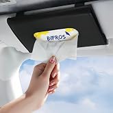 Car Tissue Holder, Car Napkin Holder with Lotion Tissues,Auto Accessories | Allergy &amp; Sensitive Skin Care | Slim Visor Tissue Holder | Easy-Access Car Napkin | Car Accessories for Commute &amp; Road Trips