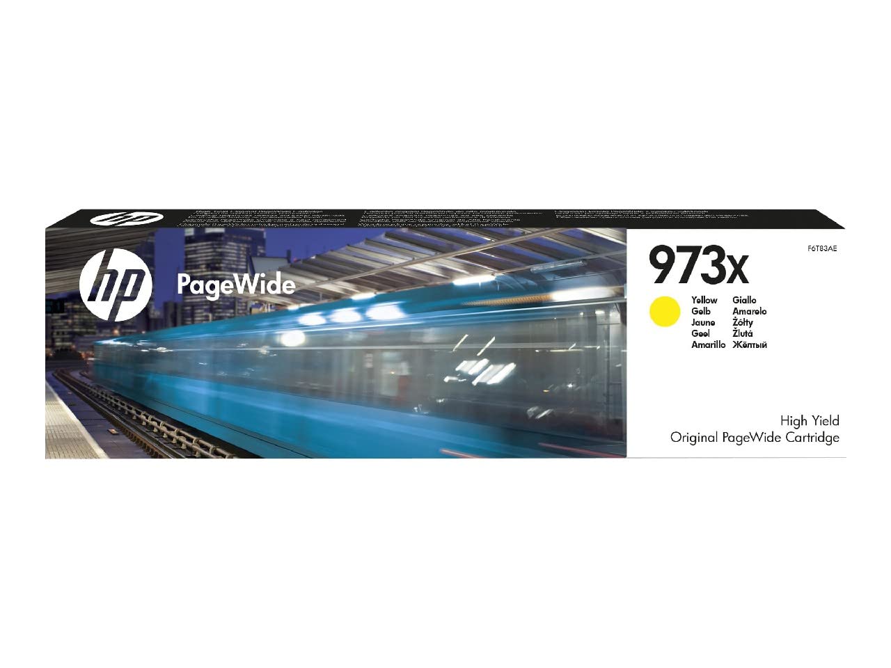 HP F6T83AE 973X High Yield Original PageWide Cartridge, Yellow, Single Pack