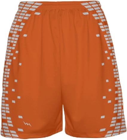 boys orange basketball shorts