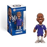 Minix Chelsea FC 12cm Collectible Figurines – Official Licensed Soccer Player Mini Figures – Premier League Stars – Great Gift for Fans & Collectors (Chelsea, Raheem Sterling)