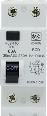 MK 63A 30mA Double Pole RCD K5760S Sentry BS EN 61008 230V view 3
