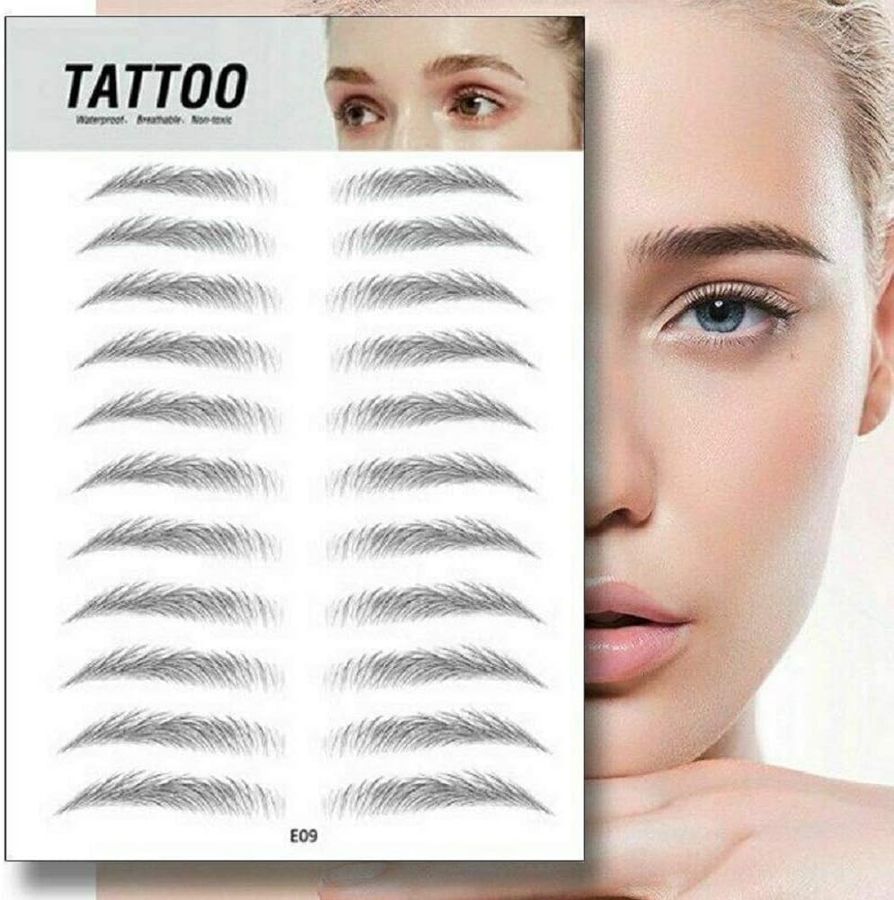 4D Hair-Like Authentic Eyebrows Grooming Shaping Brow Shaper Makeup,E09