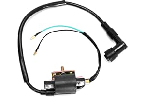 Zreneyfex 12 V Ignition Coil for 50cc 70cc 90cc 110cc 125cc ATV Scooter Moped Go Kart Dirt Bike