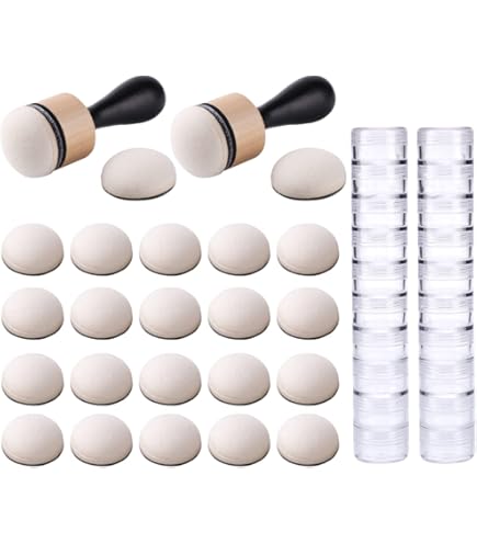 Tim Holtz Ranger 2 MINI INK BLENDING TOOL 20 MINI ROUND FOAM REFILLS Bundle - View #6