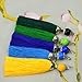 Makhry 10pcs Tassels 4.5 Inch Handmade Silky Floss Bookmark Tassels with Lobseter Clasp for DIY Craft Jewerly Women Earring