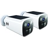 Night Owl&reg; 2K Battery Solar Powered Camera with Spotlight and 2-Way Audio &ndash; 2 Pack &ndash; White