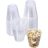 Jaluxing 500 Count 5 oz Crystal Clear Disposable Plastic Cups Bulk PP Cups for Parties, Water, Wine, Cold Drinking (Formerly FULING)