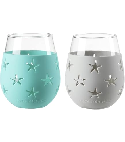 Amazon.com | Lifefactory Wine Glass with Protective Silicone Sleeve, 4  Count (Pack of 1), White: Wine Glasses