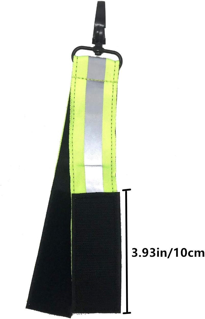 Wommty Heavy-Duty Reflective Firefighter Turnout Gear Glove Strap with Button - Image 3