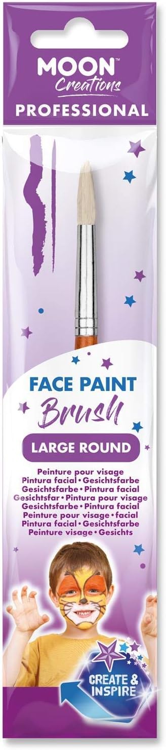 Face Paint Brushes by Moon Creations (Large Round Professional), Purple