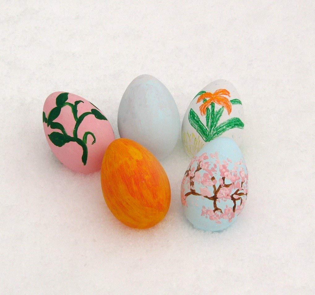 12 Plastic Decorating DIY Dyable Craft Eggs - No Cooking Required by Walmart