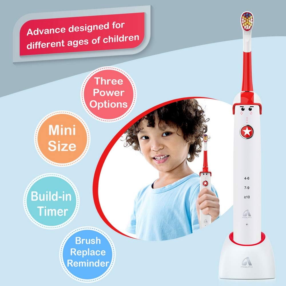 Sonic Electric Toothbrush for Kids and Teenagers, Cartoon Design