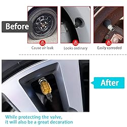 4 PCS Car Tire Valve Stem Cap/Cover, Airtight