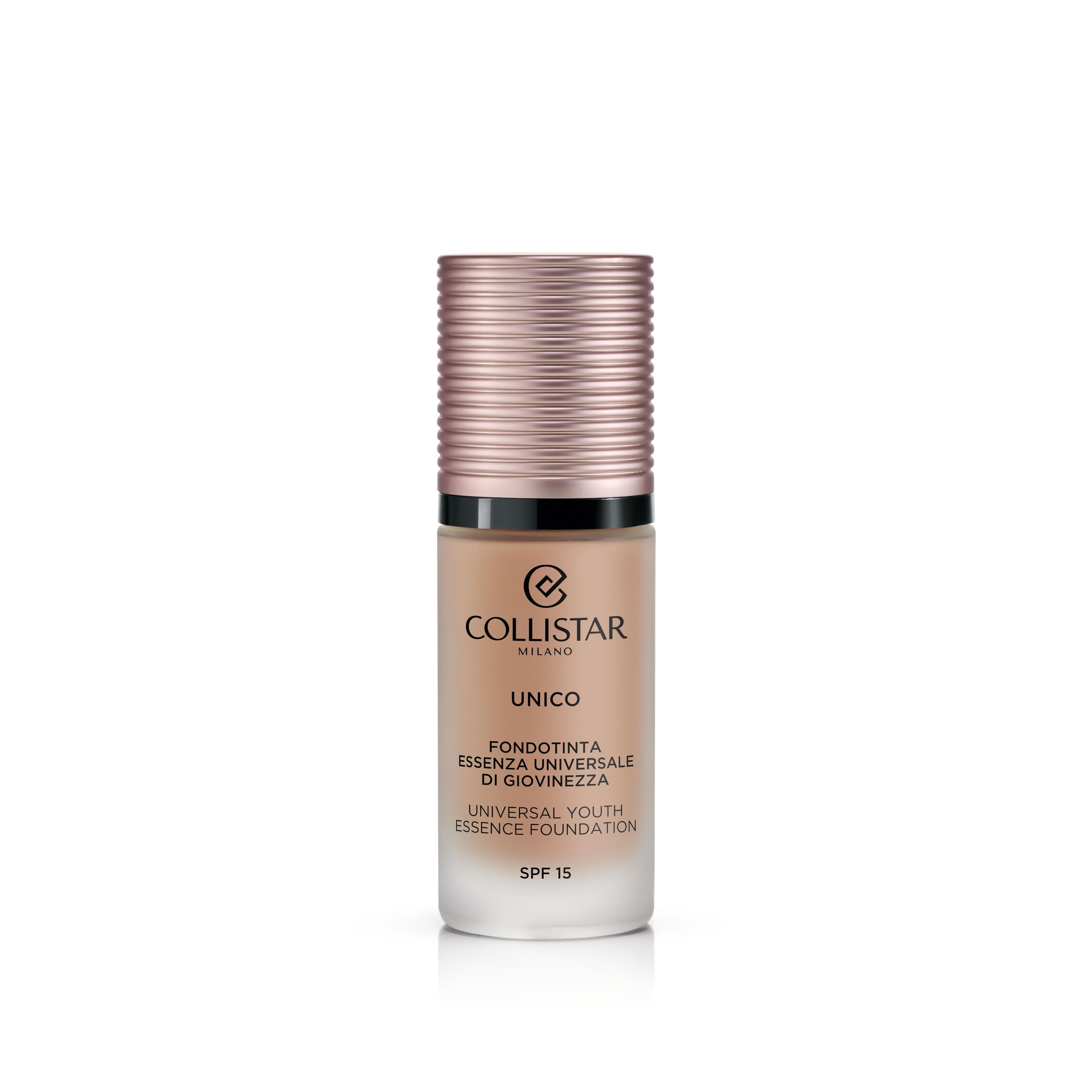 Collistar Unico Foundation LSF15, n.5N Amber, Foundation with Global Anti-Ageing Effect, Liquid Texture and Modulable Coverage, for All Skin Types, Also Suitable for Sensitive Skin Types, 30 ml