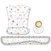 icolor Keyboard Wrist Rest Pad Mouse Pad Set,Ergonomic Mouse Pad for Laptop Computer,Wrist Support Memory Foam Desk Pad for Gaming Office,Non Slip Rubber Mousepad Typing Relief Pain (Mousepad211)