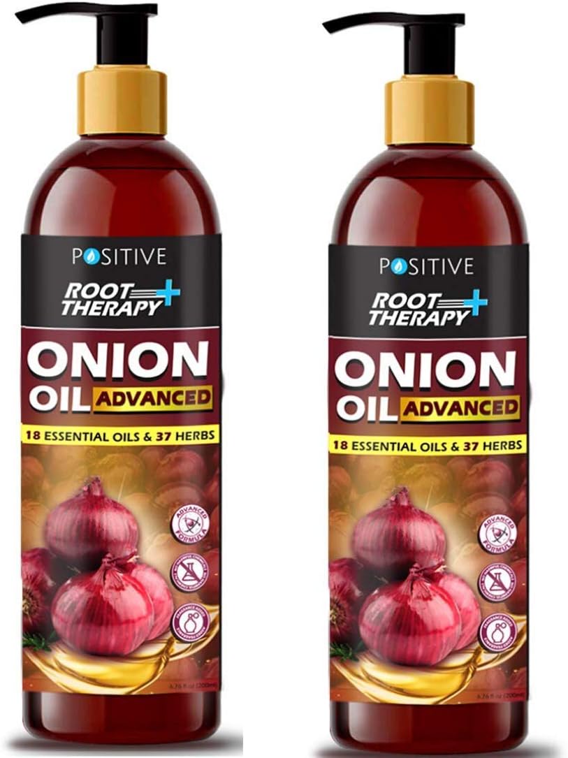 Positive Root Therapy Plus Advanced Red Onion Oil For Hair, 200 ml (Pack of 2)