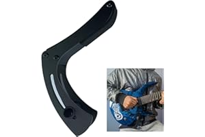 POIET Electric Guitar Rest Footrest, Adjustable Professional, Ergonomic Stand, Black