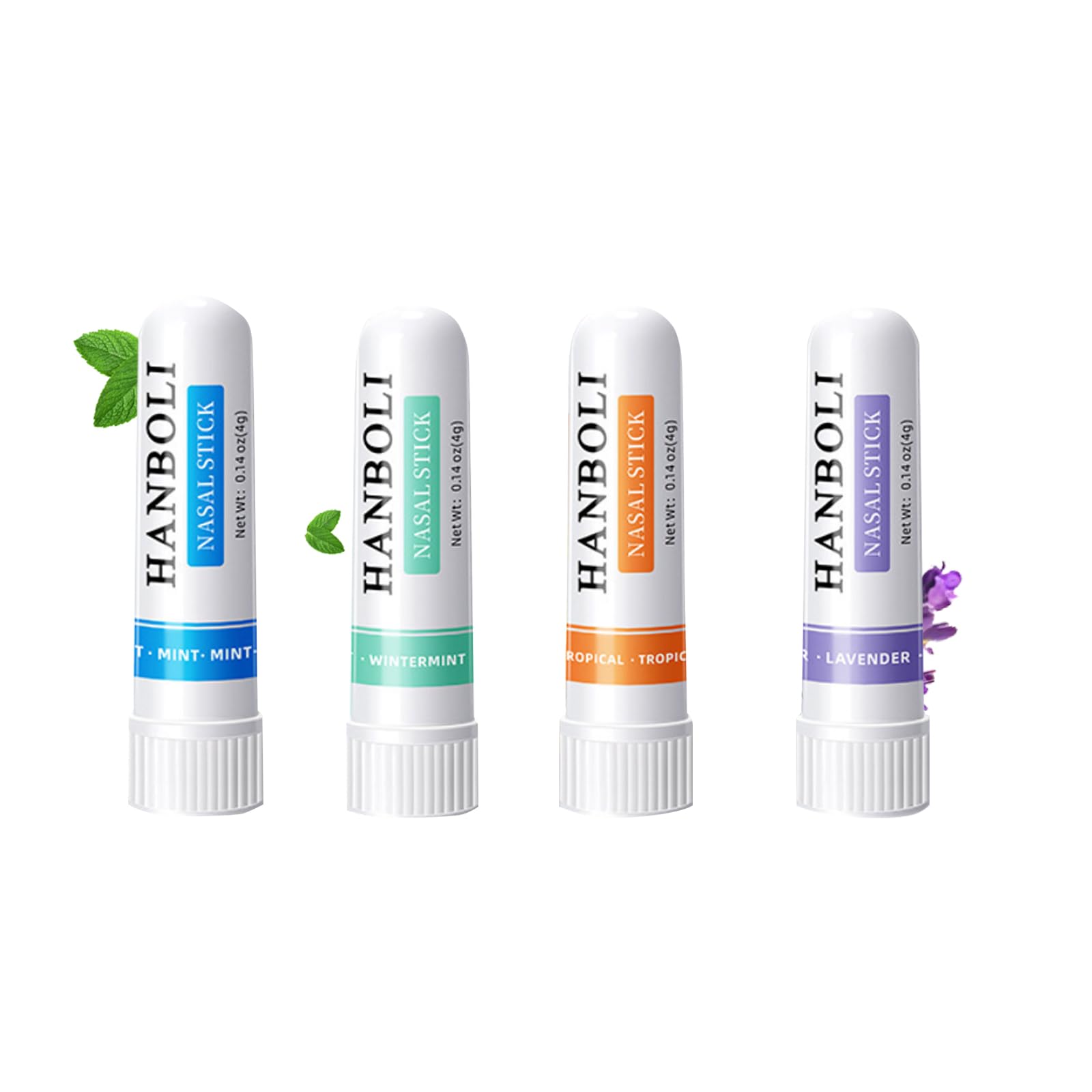 Photo 1 of AZHAIBUQI Nasal Stick Boost Energy Set, Nose Inhaler Stick, Better Breathing, Natural Menthol Inhaler (Set of 4)