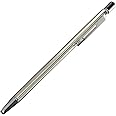 Pilot Birdy Stainless Steel Body Mini Ballpoint Pen, 0.7 mm, Black Ink (BS-40S-S)