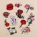 11PC Rose And Flower Floral Collar Sew Patch DIY Embroidered Sew Iron on Patch Chinese Style by Perman