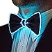 NEON NIGHTLIFE Light Up Bow Tie, Aqua Men's Glow in the Dark LED Tie