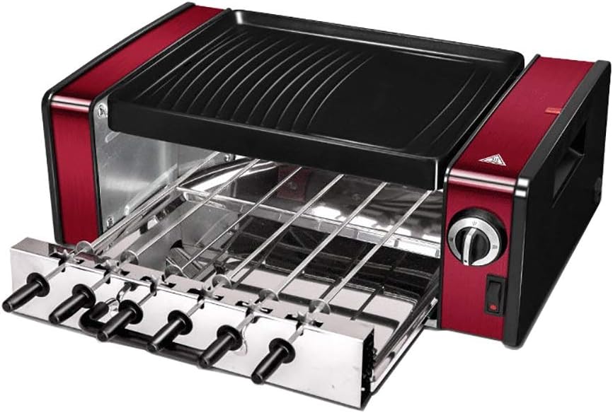 Review W-XS1 Electric Grill,Food Grade Non-Stick Coating Baking Tray,Fast Heat,Can Be Fried and Roasted A Variety of Delicious,Suitable for Home Kitchen and Outdoor Barbecue,Convenient