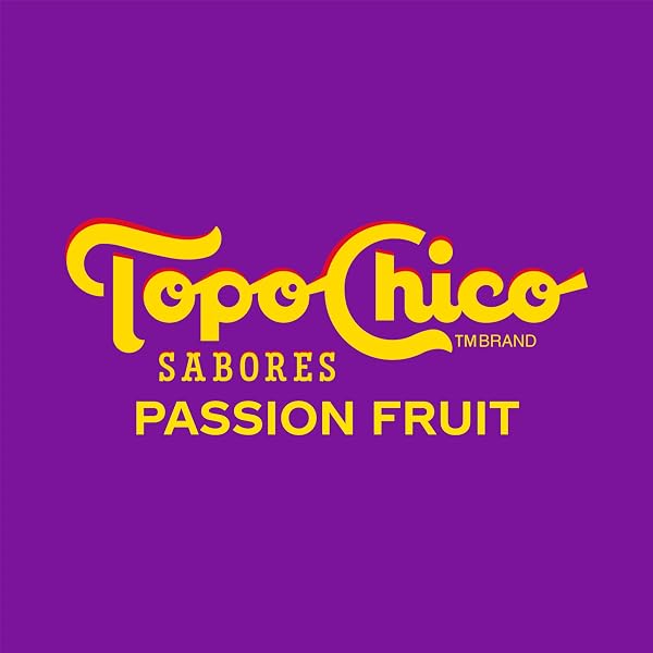 TOPO CHICO SABORES PASSIONFRUIT FLAVORED SPARKLING WATER, 12 FL OZ, 8 PACK