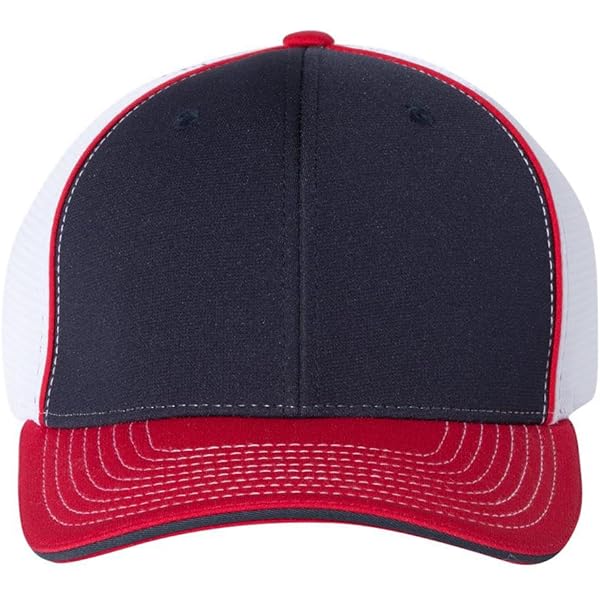Black Clover Usa Two-tone Vintage Adjustable Navy/Red/White Mesh