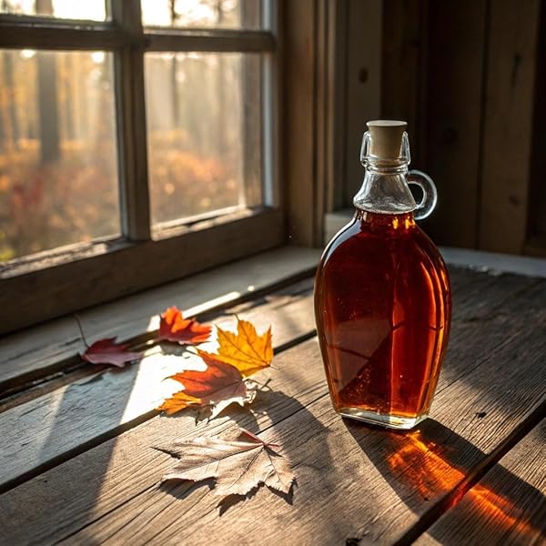 CROWN MAPLE BOURBON BARREL AGED ORGANIC MAPLE SYRUP, 25 FL OZ, PANCAKES, FLAVOR COCKTAILS, MARINADES AND SAUCES