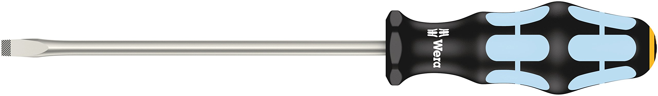 Wera 05032005001 1.2 x 6.5 x 150 mm 3334 Stainless Steel Screwdriver for Slotted Screws - Silver