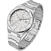 CADISEN Men&rsquo;s Automatic Watch Mechanical Waterproof Sapphire Watches for Men Stainless Steel Strap Wristwatch